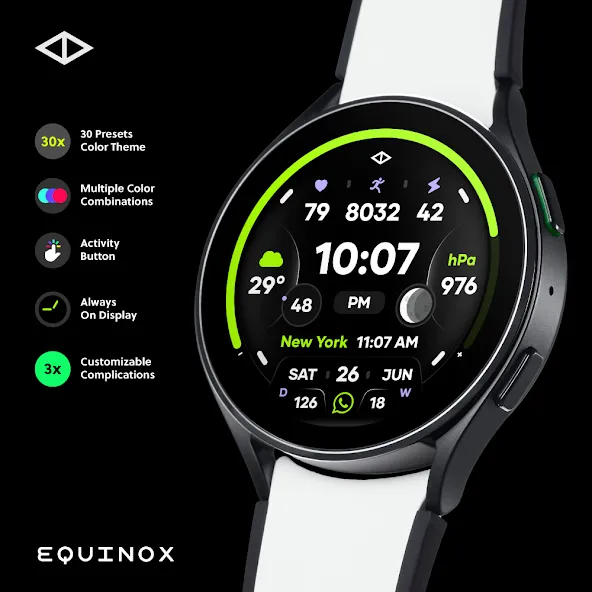 Equinox: Digital Watch Face screenshot 1