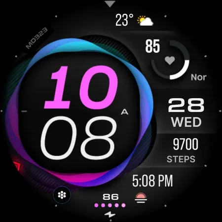 MD323 Modern Digital WatchFace screenshot 15