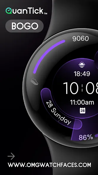 QuanTick 02 Minimal Watch Face screenshot 5