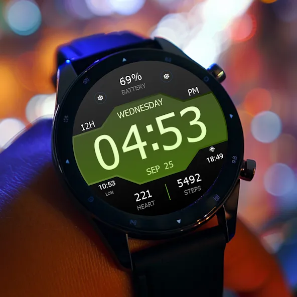Key WF43 Digital Watch Face screenshot 2