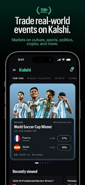 Kalshi: Trade Events & Sports screenshot 1
