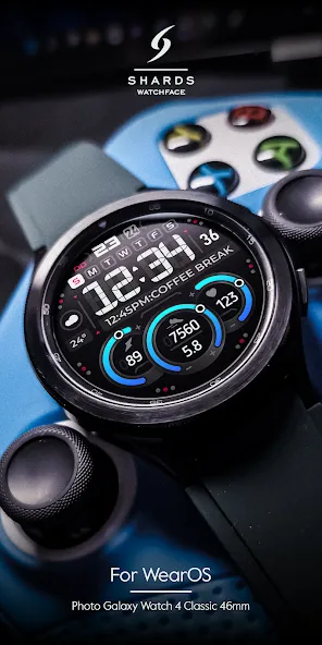 SH040 Watch Face, WearOS watch screenshot 3