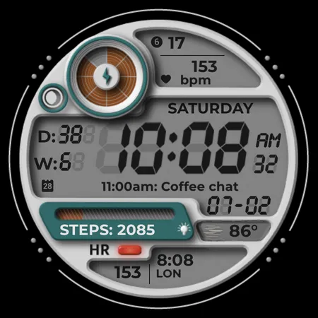 Chester Retro watch face screenshot 43