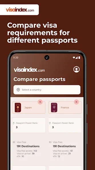 Visa Index screenshot 3