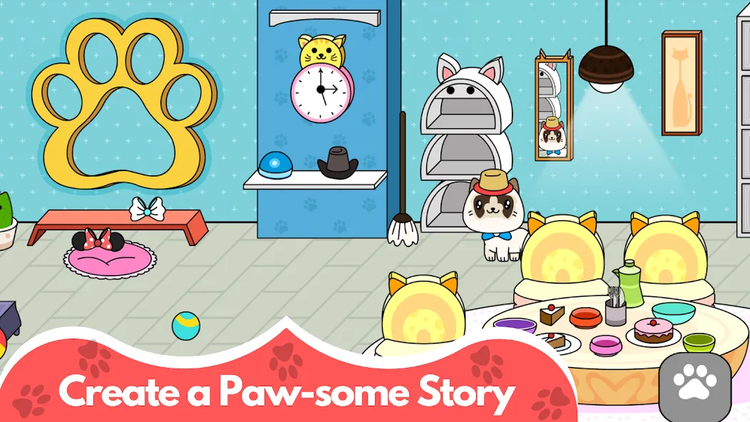 Tizi Cute Kitty: Pet Cat Games screenshot 22
