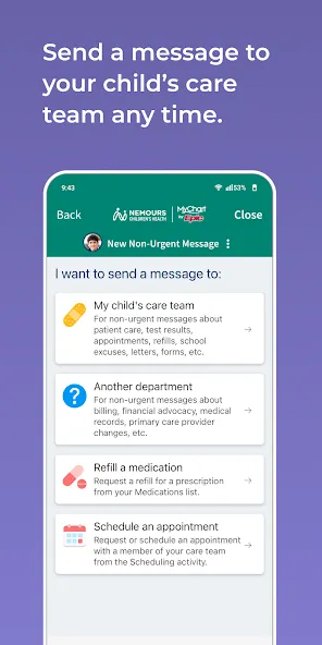 Nemours Children’s MyChart screenshot 4