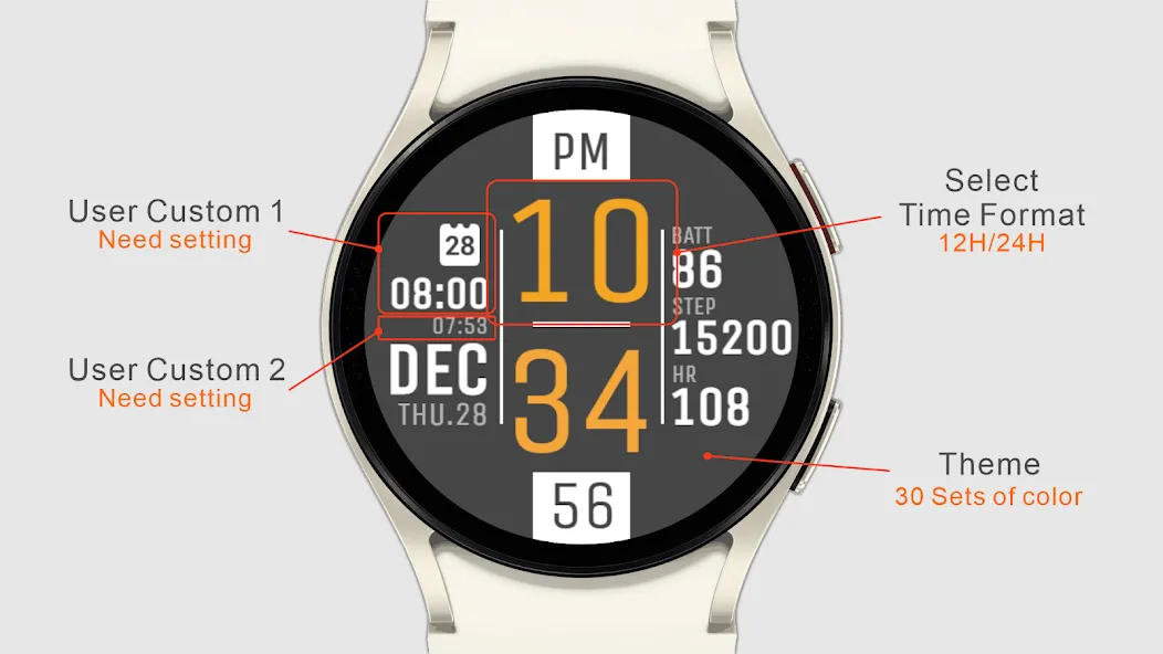 IWF DL3 watchface screenshot 2