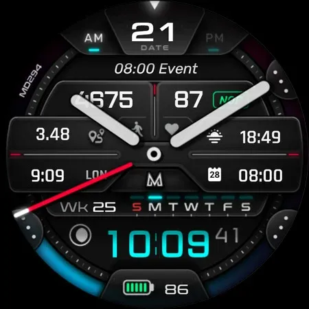 MD294 Analog watch face screenshot 23