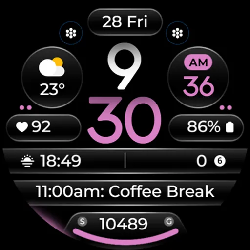 OMG 345 Digital Watch Face screenshot 27