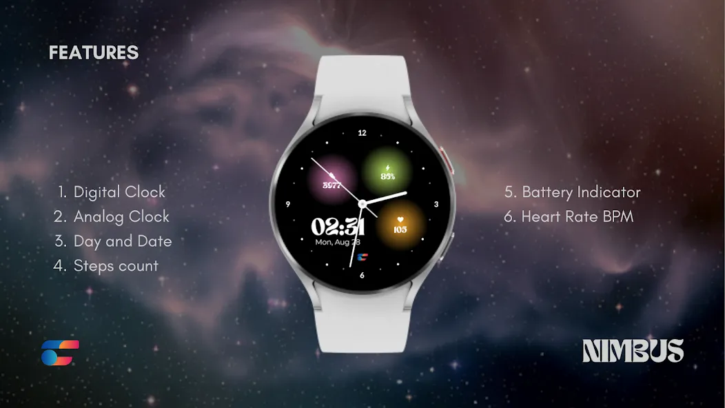 Nimbus: Minimal Galaxy Face screenshot 2