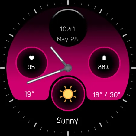 Analog watchface A4 screenshot 20