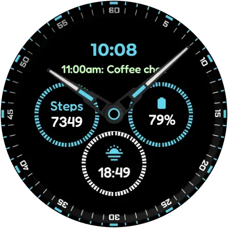 A4 Analog Watch Face screenshot 11
