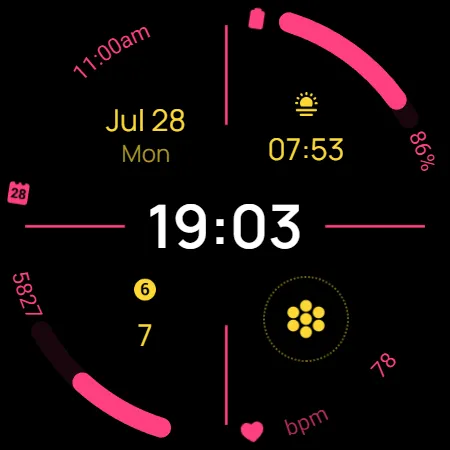 Digital Watchface D12 screenshot 24