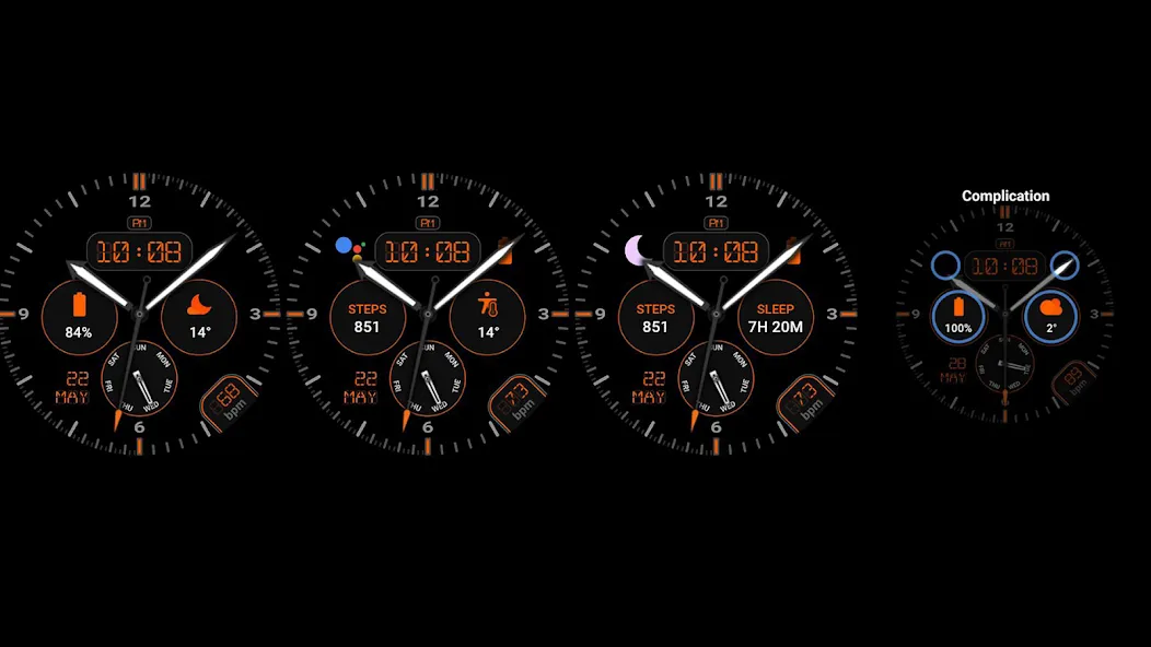 Ortanight - watch face screenshot 16