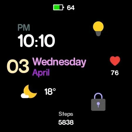 Jacknight - watch face screenshot 24