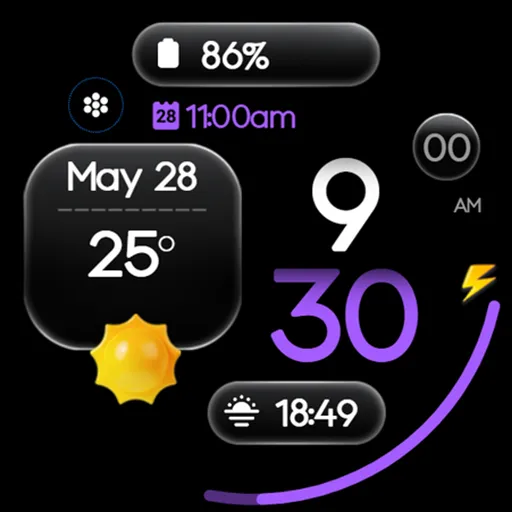 OMG 455 - Modern Watch Face screenshot 29