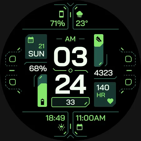 TKS 25 Circuit Watch Face screenshot 12