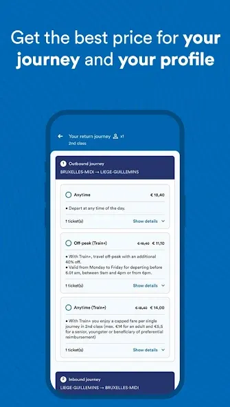 SNCB/NMBS: Timetable & tickets screenshot 10