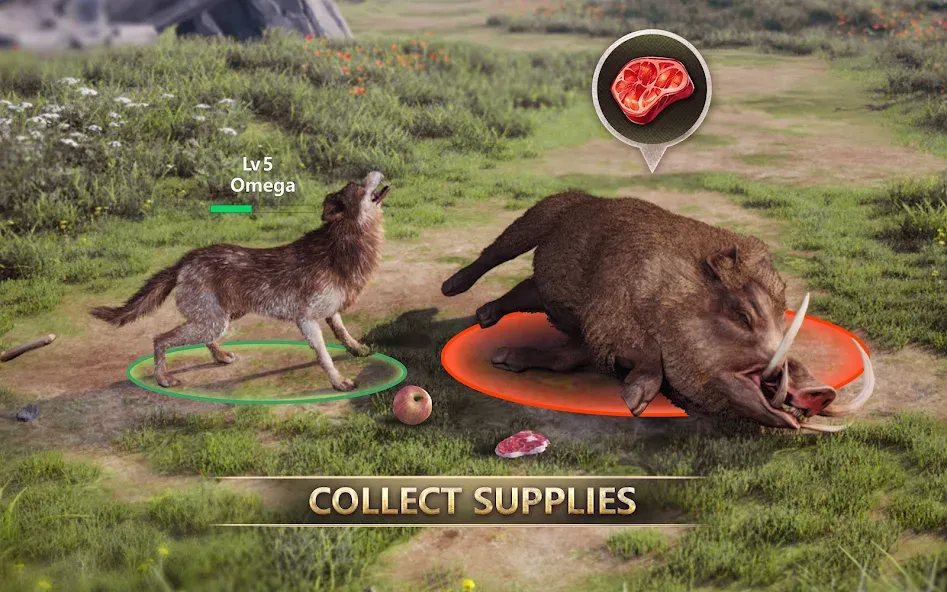 Wolf Game: Wild Animal Wars screenshot 12