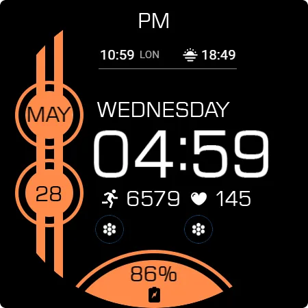 Key WF82 Digital Watch Face screenshot 31