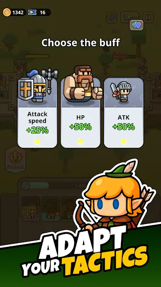 작은 전사들의 돌진: 타워 디펜스 screenshot 6
