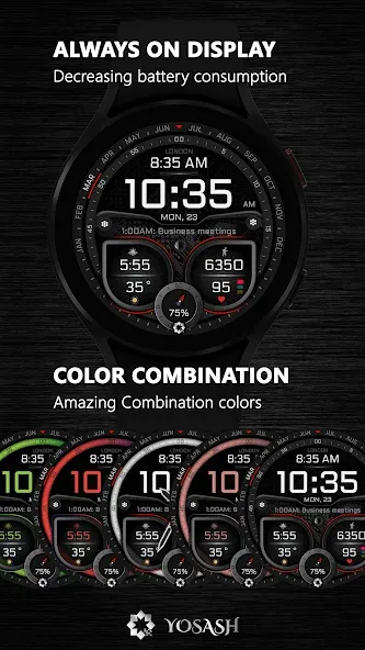 H380 Hybrid Watch Face screenshot 7