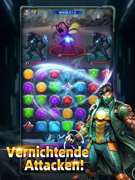 Superhelden & Puzzle: Match3 screenshot 11