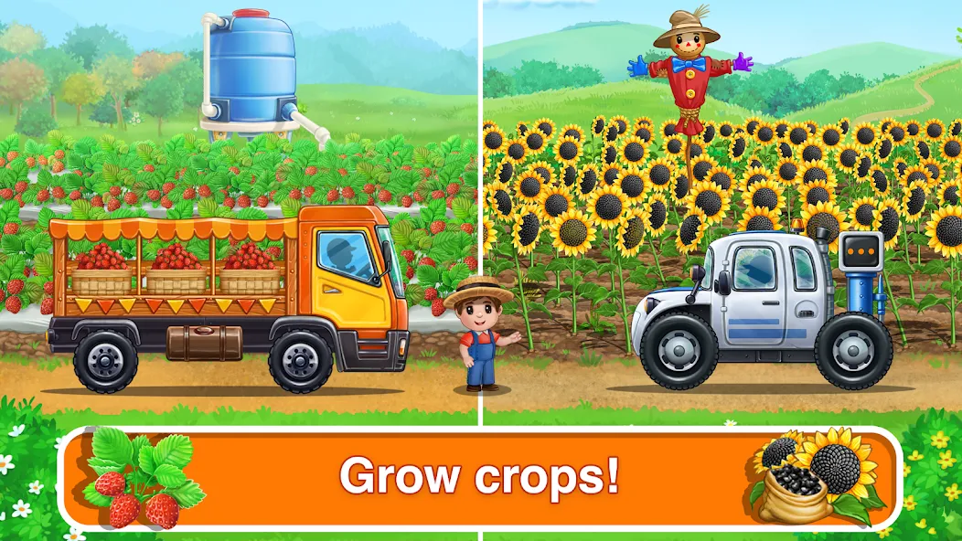 Tractor, car: kids farm games screenshot 13