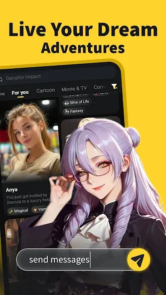 Fantasia: Character AI Chat screenshot 2