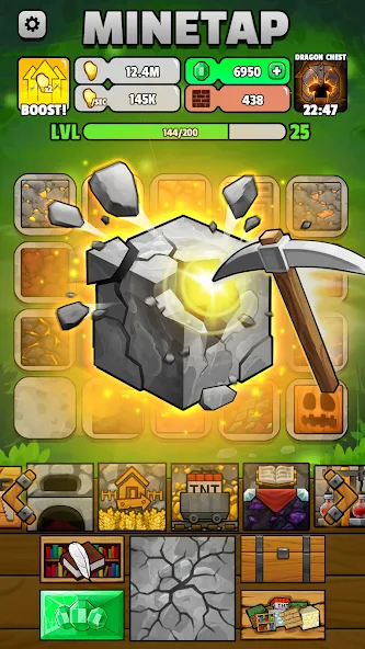 Minetap – Merge rpg clicker screenshot 2