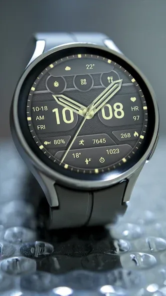 ZKin Watch Face Texture Yellow screenshot 5