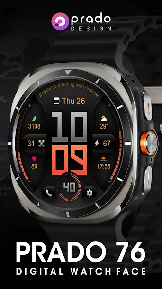 PRADO 76 Digital Watch Face screenshot 2