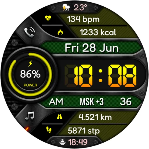 DIGI CORTEX Watch face screenshot 13