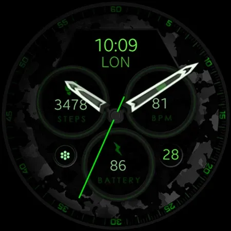 Dream 34 dark analog watchface screenshot 9