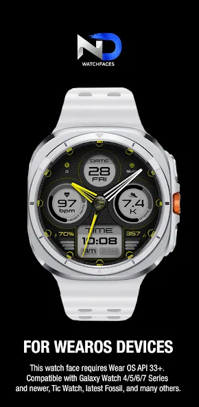 Hybrid Watchface — NDW071 screenshot 6