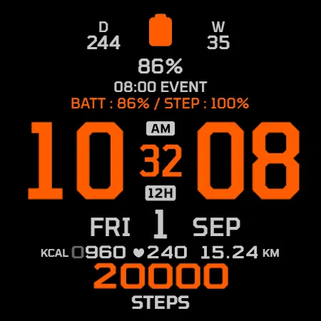 IWF AllNew Digi Pro watchface screenshot 26