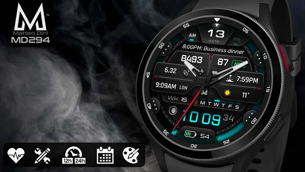MD294 Analog watch face screenshot 3