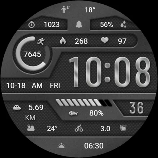 Elegant Gray Metal ZKin Watch screenshot 36