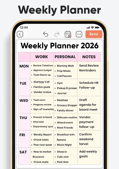 Daily Planner, To Do List screenshot 2