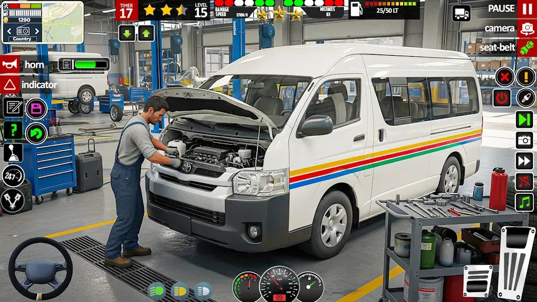 City Mini bus Driving Games screenshot 6