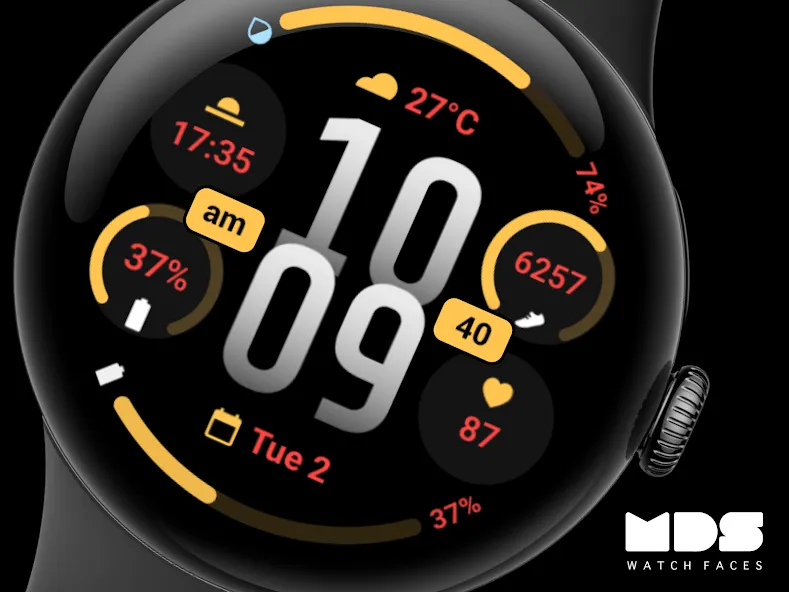 MDS03 Digital Watch Face screenshot 8
