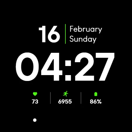 Minimal BOLD - Watch Face screenshot 17