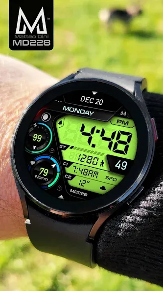 MD228 Digital watch face screenshot 5