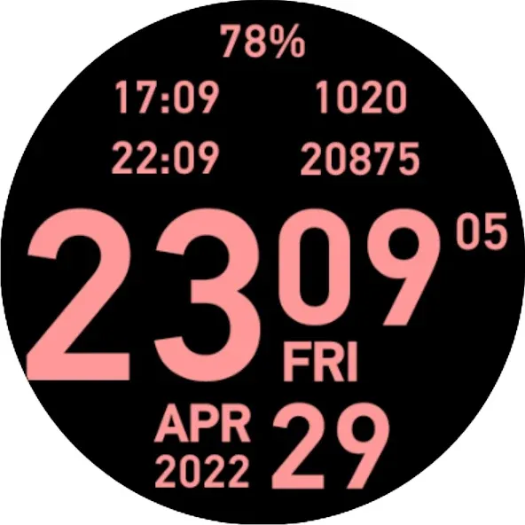 Big Hour Watch Face screenshot 22