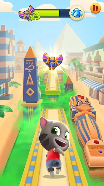 Talking Tom: Corrida do Ouro screenshot 1