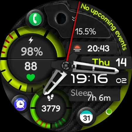 Digital Watch Face CUE111 screenshot 6