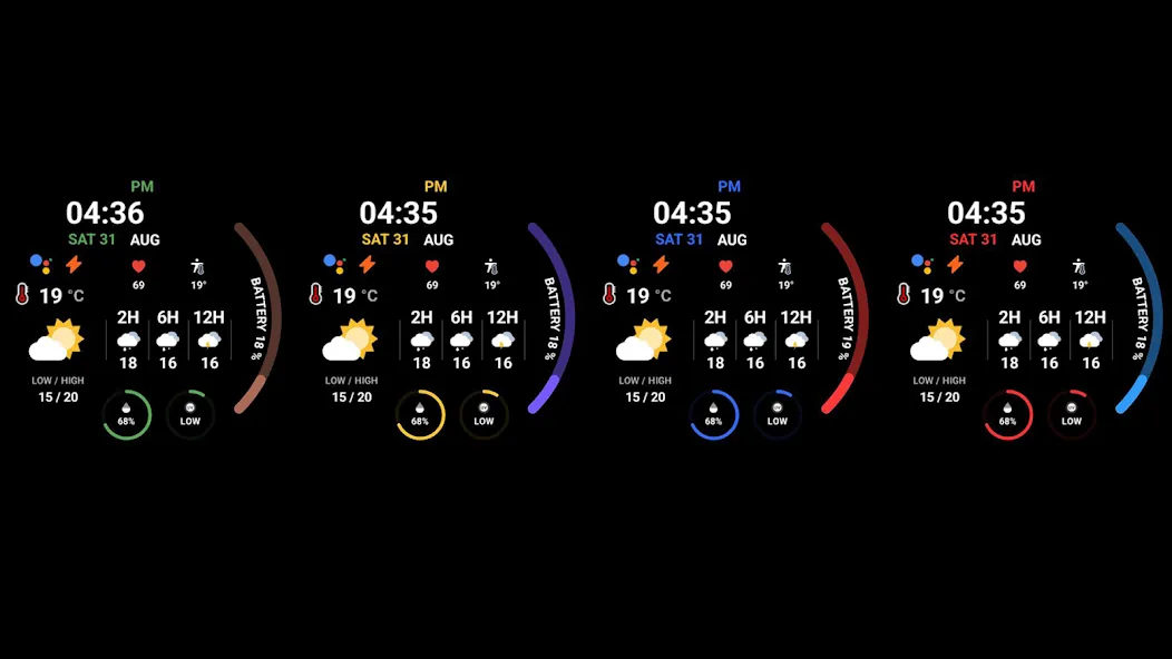 Night ver 30 - watch face screenshot 16