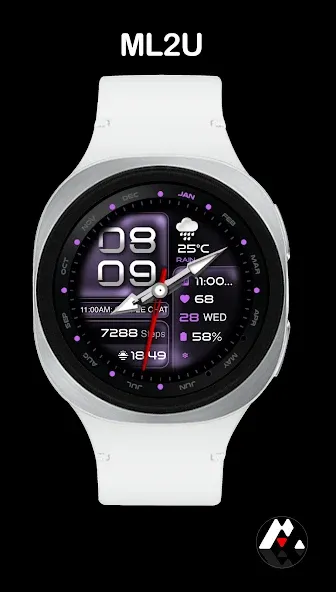 ML2U 350b Hybrid Watch Face screenshot 8