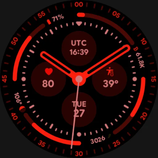 Pixel 3's Arcs Field Watchface screenshot 7