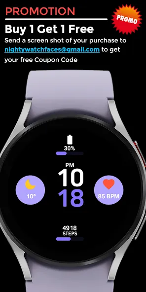 Night 36 - watch face screenshot 5